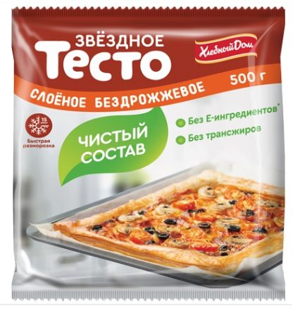 ЗВ Тесто ЗВЁЗДНЫЙ сл. бездрож. 500гр*16 (6)