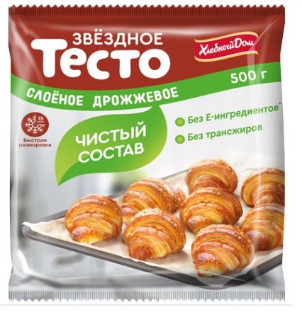 ЗВ Тесто ЗВЁЗДНЫЙ сл. дрож. 500гр*16 (6)