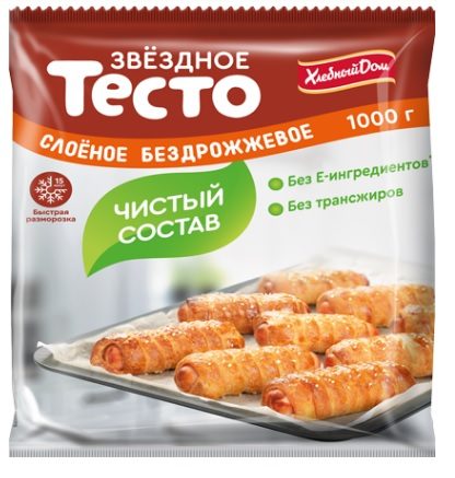 ЗВ Тесто ЗВЁЗДНЫЙ сл. бездрож. 1кг*8 (4)