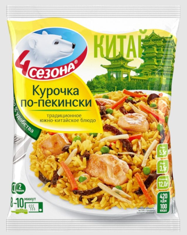 4С Курочка по пекински (пакет) 600гр*12 (4)