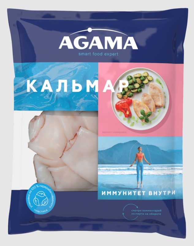 АГ Кальмар очищенный 600гр*8 (2)