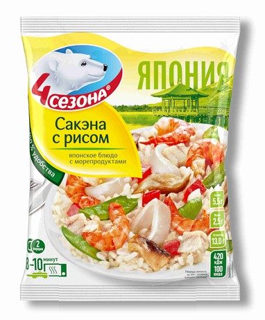4С Сакэна с рисом (пакет) 600гр*12 (4)