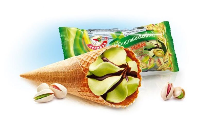 КО Рожок ФИСТАШКОВЫЙ КОЛИБРИ 90гр*20