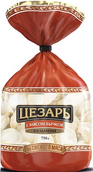 МР (Шок-Ц) Пельмени ЦЕЗАРЬ Мясо мол быч 750гр*12 (4)
