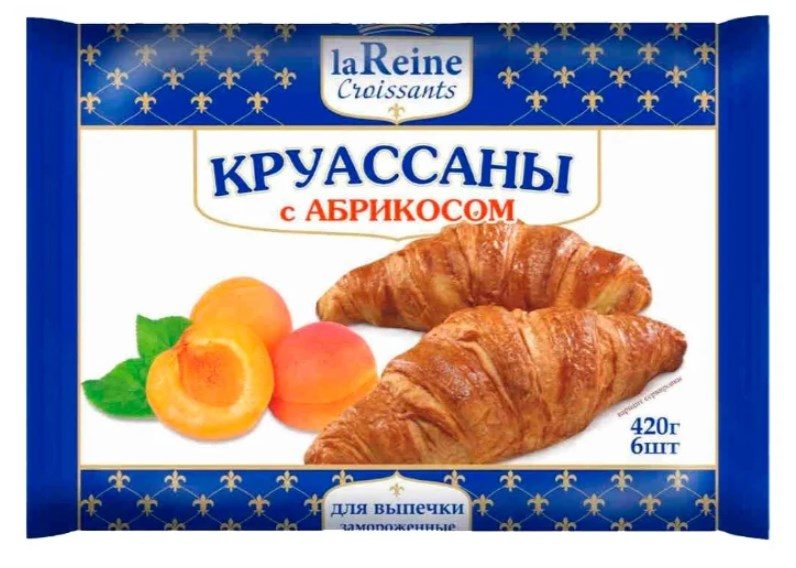 МР (Шок-Ц) ПФ Круасаны La Reine с абрикосом 420гр*8 (4)