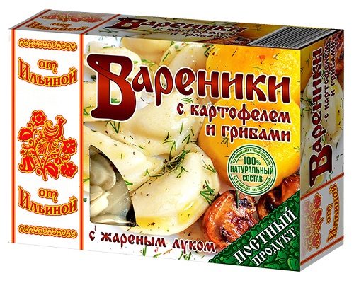 ИЛ Вареники с КАРТОФ и ГРИБАМИ ручн 450гр*6 (4)