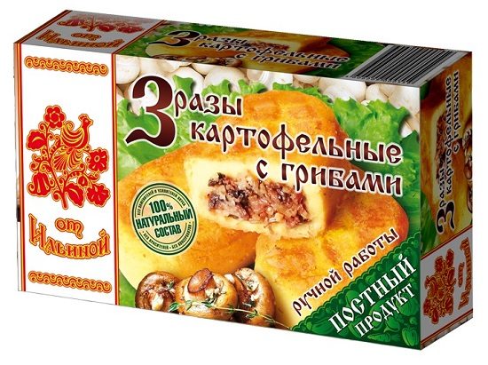 ИЛ Зразы КАРТОФЕЛЬНЫЕ с грибами 500гр*6 (5)