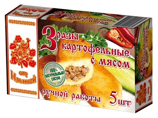 ИЛ Зразы КАРТОФЕЛЬНЫЕ С МЯСОМ ручной работы 500гр*6 (6)
