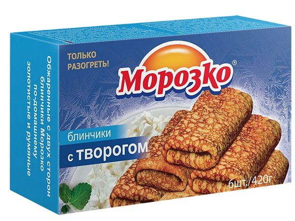 МР (Шок-Ц) Блины МОРОЗКО с творогом 420гр*12 (6)