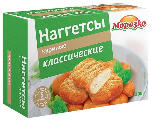 МР (Шок-Ц) Наггетсы КУРИНЫЕ классич 300гр*12 (6)