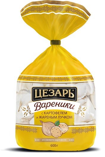 МР (Шок-Ц) Вареник ЦЕЗАРЬ с карт жар лук 600гр*12 (5)