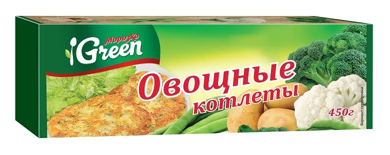 (АКЦ+) МР Котлеты ОВОЩНЫЕ 450гр*16 (3)