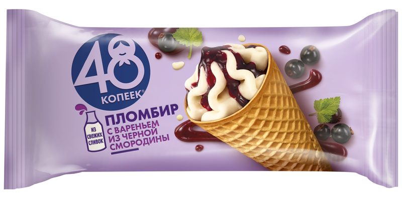 ФР Рожок 48 КОПЕЕК ГИГАНТ Чёрная смородина 111гр*18