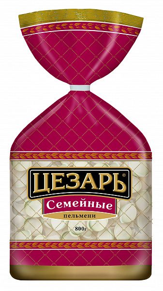 МР (Шок-Ц) Пельмени ЦЕЗАРЬ Семейные 800гр*12 (4)