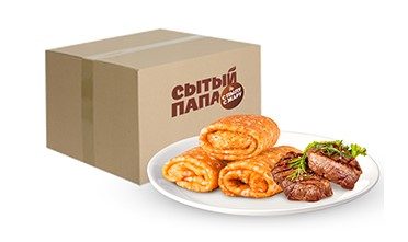 (вес) СП Блины СЫТЫЙ ПАПА с мясом сочным 5кг*1
