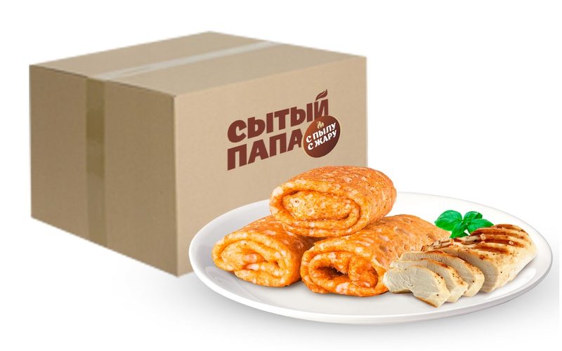 (вес) СП Блины СЫТЫЙ ПАПА с жарен куриц 5кг*1