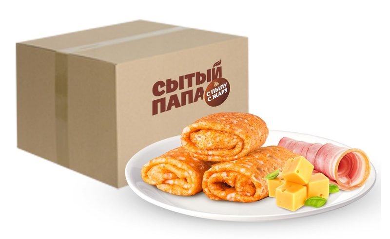 (вес) СП Блины СЫТЫЙ ПАПА с ветчин и сыром 5кг*1