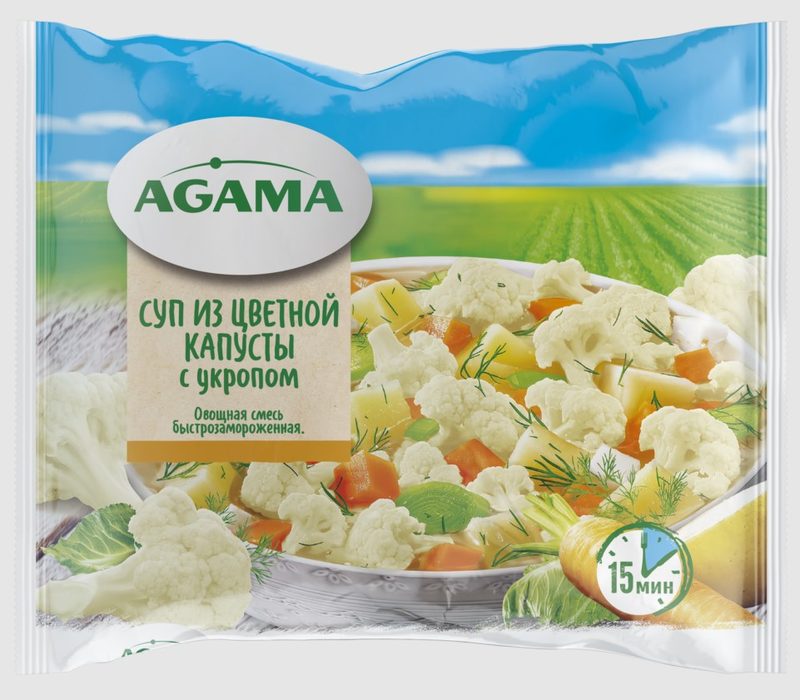 АГ Суп из цветной капусты с укропом 400гр*12 (5)