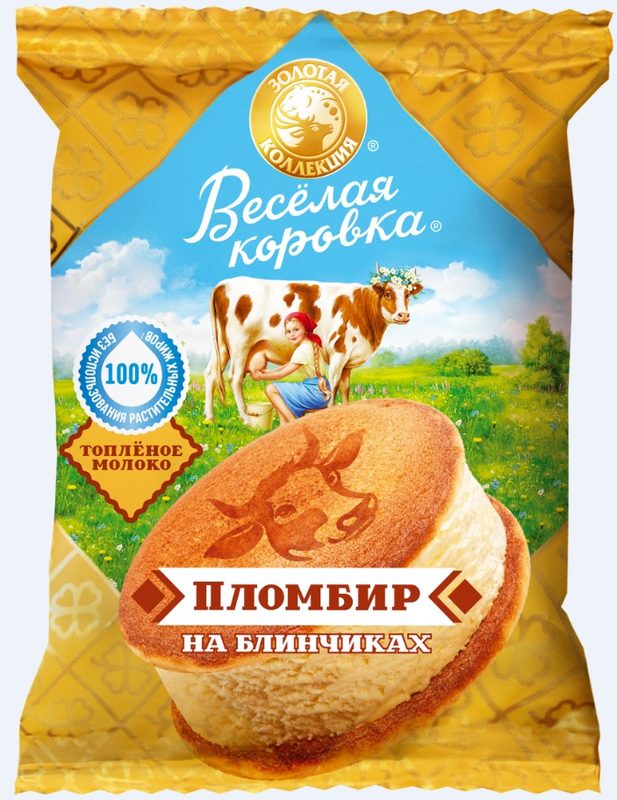 МП Сэндвич на блинах ВЕСЁЛАЯ КОРОВА 74гр*22