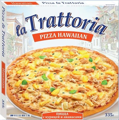 МР (Шок-Ц) Пицца La TRATTORIA Гавайская 335гр*5 (5)