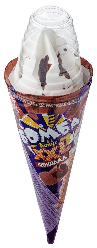 МП Рожок XXL БОМБА Шоколадный соус 145гр*16