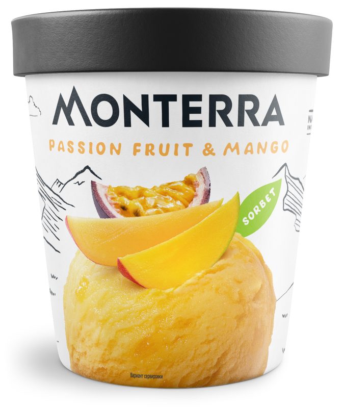 MONTERRA Сорбет Манго Маракуйя 480мл*8 (1)