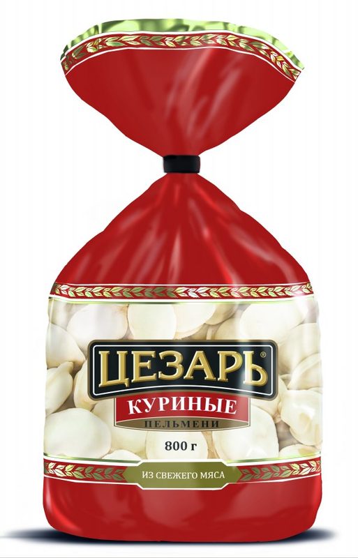 МР (Шок-Ц) Пельмени ЦЕЗАРЬ Куриные 800гр*8 (4)