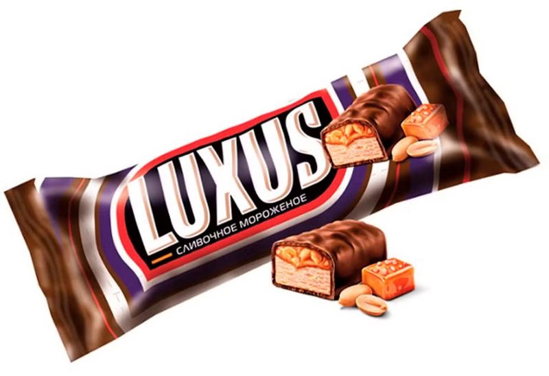 КО Батончик LUXUS Арахис Карамель Нуга 50гр*20
