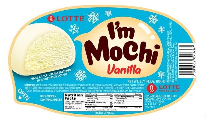 ЛТ Лоток I'M MOCHI Ванильное 80мл*24