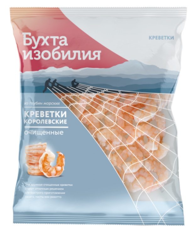 БИ Креветки КОРОЛЕВСКИЕ Очищен. в/м 300гр*6 (2)