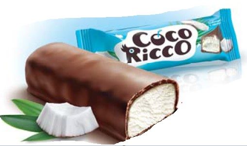 КО Батончик COCO RICCO Мякоть кокоса 50гр*20