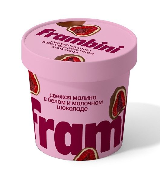 ФБ Малина FRAMBINI в бел и молоч шоколаде 130гр*12 (2)