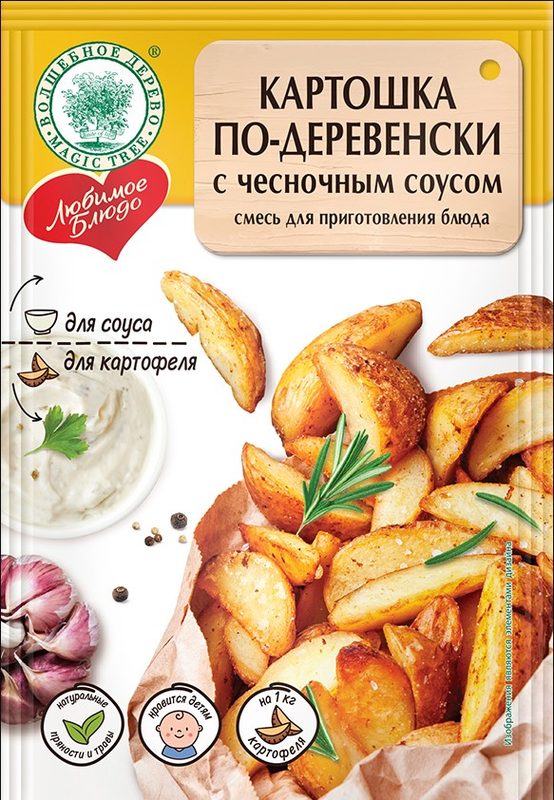 ВД ЛБ Смесь Картошка по-дерев с чесн соус 25гр*24 (5)
