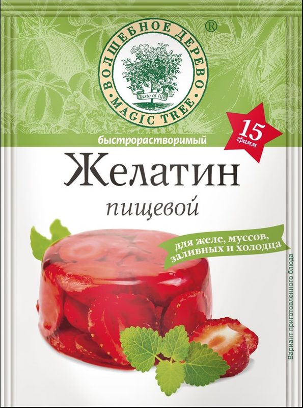 ВД Желатин пищевой 15гр*30 (5)