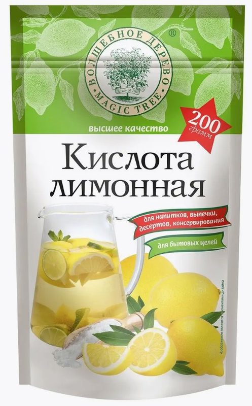 ВД Лимонная кислота Дой-пак 200гр*15 (5)