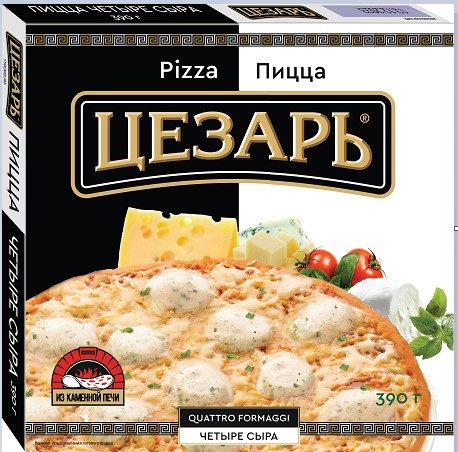МР (Шок-Ц) Пицца ЦЕЗАРЬ Четыре сыра 390гр*4 (4) 22%