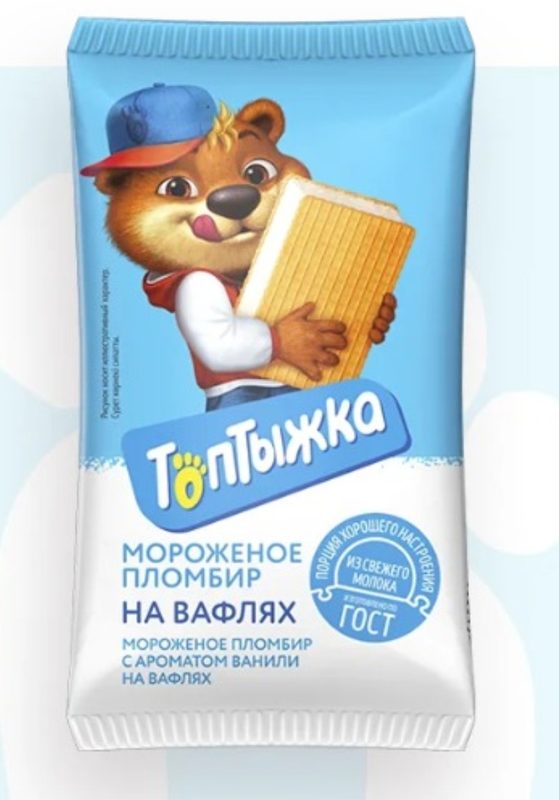 СЗ Брикет ТОПТЫЖКА на Вафлях Пломб Ваниль 80гр*20