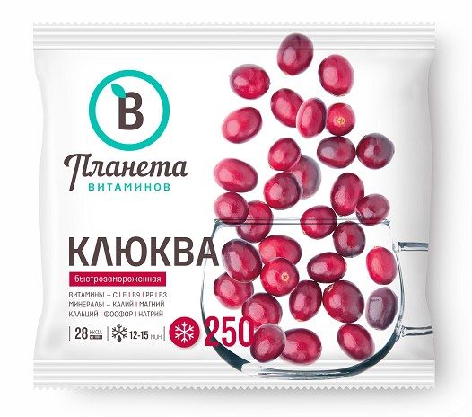 ПВ Ягода Клюква 250гр*20 (5)