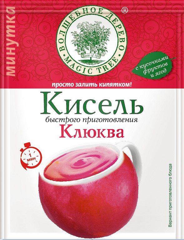 ВД Кисель Клюква быстрого приготовления 30гр*30 (5)