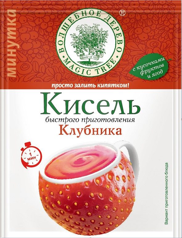 ВД Кисель Клубника быстрого приготовления 30гр*30 (5)