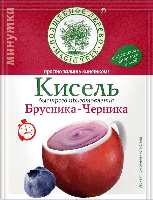 ВД Кисель Брусника-Черника быстр приготовл 30гр*30 (5)