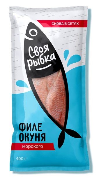 АГ Рыба ФИЛЕ Морского Окуня с/м (СВОЯ РЫБКА) 400гр*8(3)