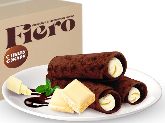 (вес) СПЖ Блинчики "Fiero" шоколадные с белым шок 2кг*1