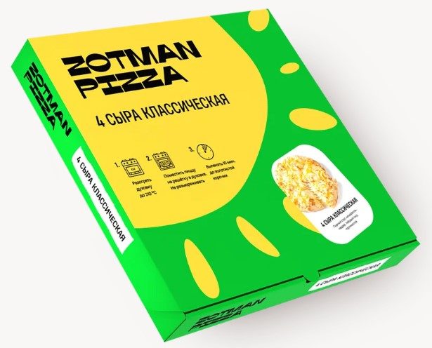 ЗТ Пицца ZOTMAN Четыре сыра (круглая) 340гр*8 (3)