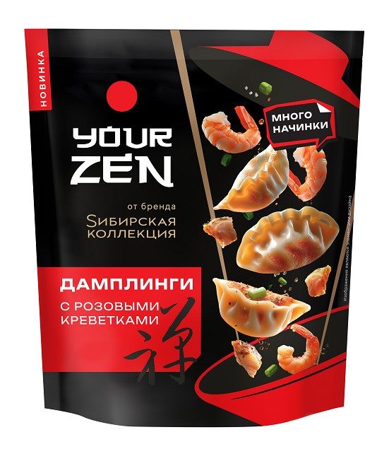 (АКЦ) СК Дамплинги YOURZEN с Розов креветк 270гр*8 (4)