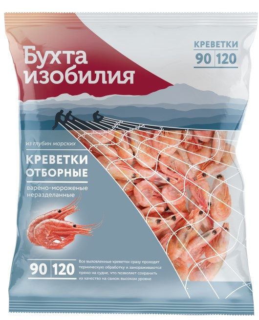 БИ Креветки 90/120+ ОТБОРНЫЕ в/м 850гр*6 (2)