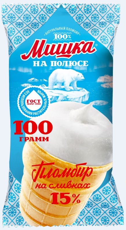 МП Стакан МИШКА Пломбир 100гр*36