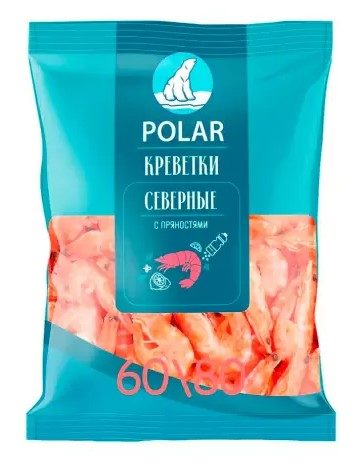PL Креветки 60/80 Северные с пряностями в/м 400гр*6 (1)