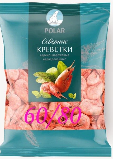 PL Креветки 60/80 Северные в/м 850гр*10 (1)