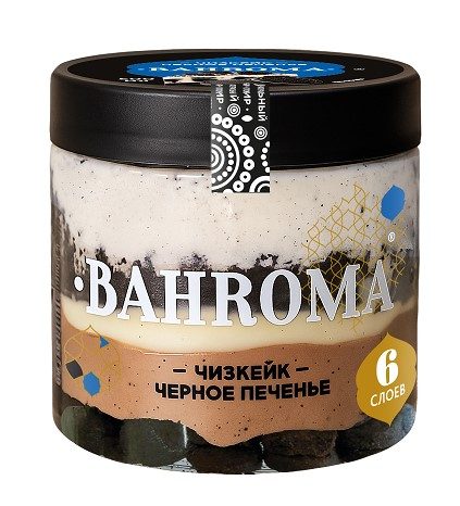 БМ Банка БАХРОМА Чизкейк-Чёрное печенье 500мл*6 (2)